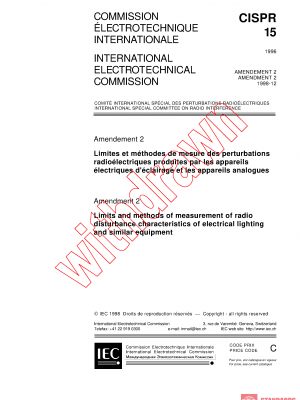 CISPR 15:1996/AMD2:1998 PDF