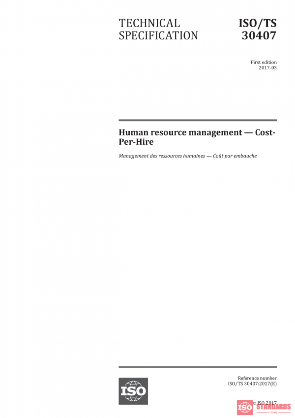 ISO/TS 30407:2017 PDF