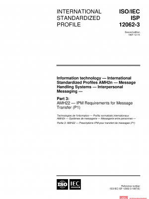 ISO/IEC ISP 12062-3:1997 PDF