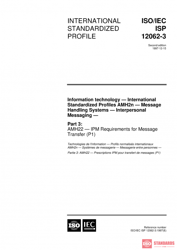 ISO/IEC ISP 12062-3:1997 PDF