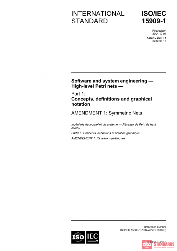 ISO/IEC 15909-1:2004/Amd 1:2010 PDF