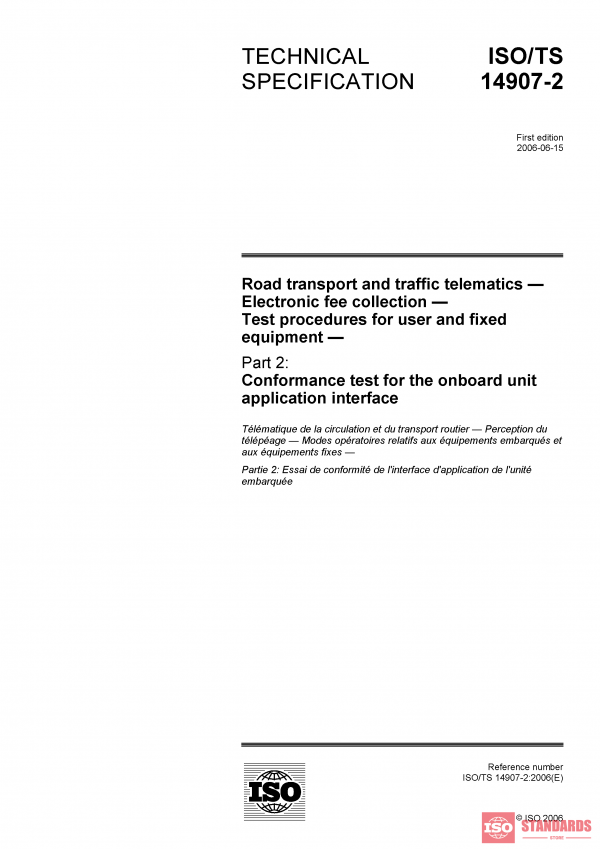 ISO/TS 14907-2:2006 PDF