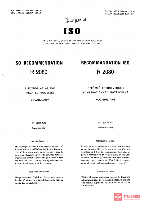 ISO/R 2080:1971 PDF