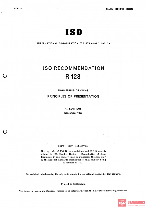ISO/R 128:1959 PDF