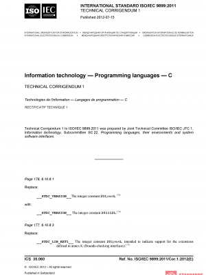 ISO/IEC 9899:2011/Cor 1:2012 PDF