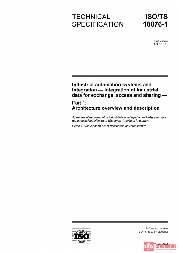 ISO/TS 18876-1:2003 PDF