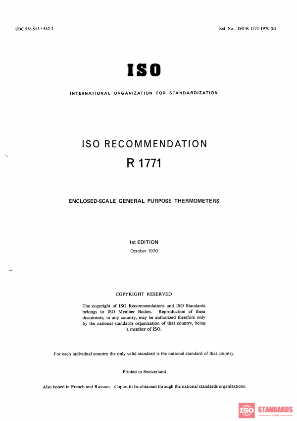 ISO/R 1771:1970 PDF