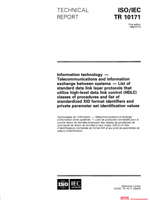 ISO/IEC TR 10171:1994 PDF