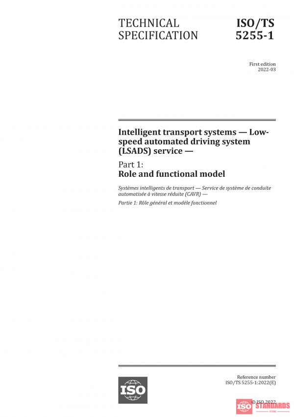 ISO/TS 5255-1:2022 PDF