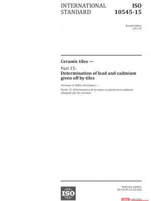 ISO 10545-15:2021 PDF