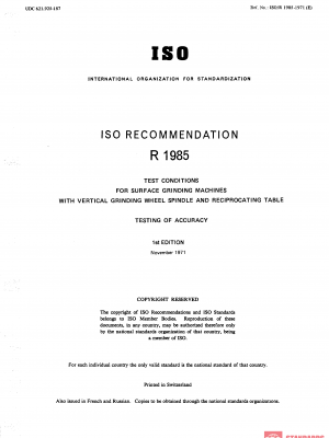 ISO/R 1985:1971 PDF