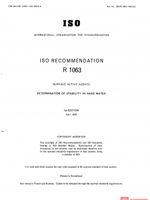 ISO/R 1063:1969 PDF