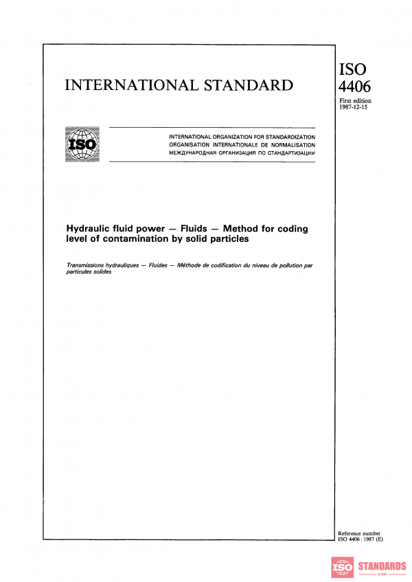 ISO 4406:1987 PDF