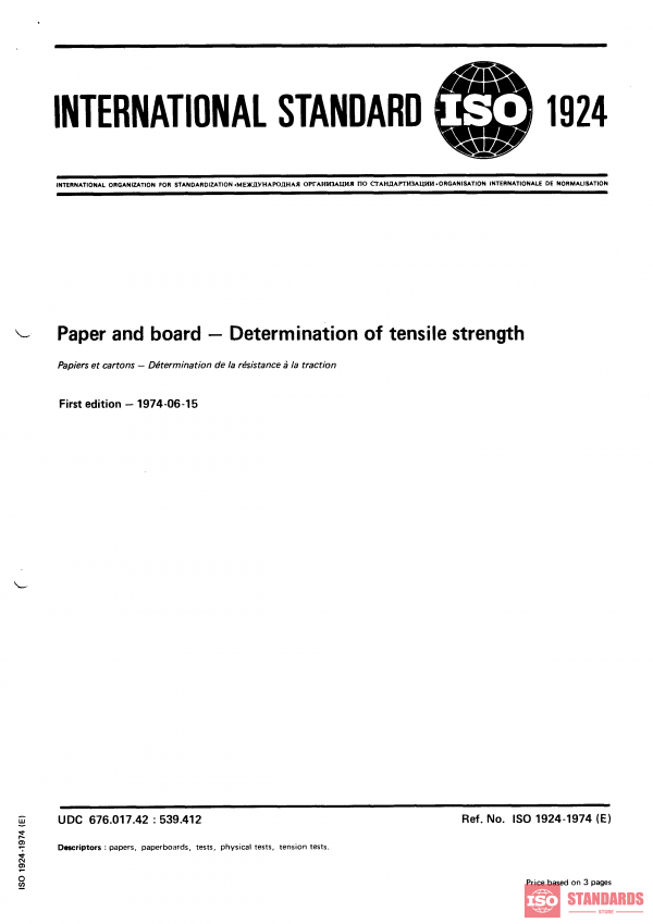 ISO 1924:1974 PDF