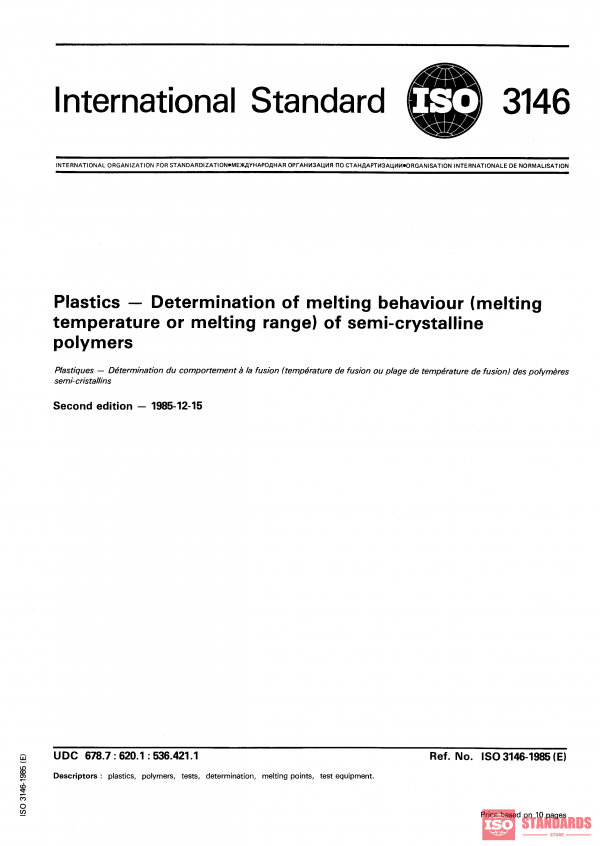 ISO 3146:1985 PDF