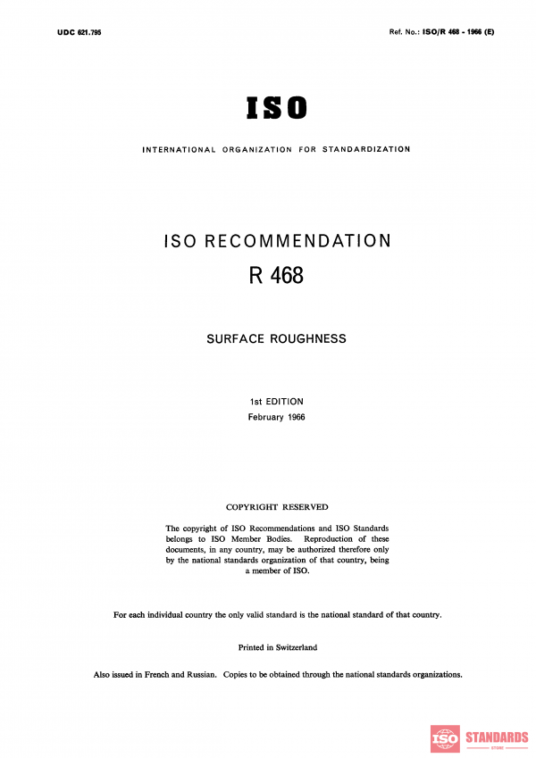 ISO/R 468:1966 PDF