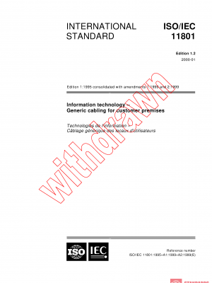 ISO/IEC 11801:1995+AMD1:1999+AMD2:1999 CSV PDF