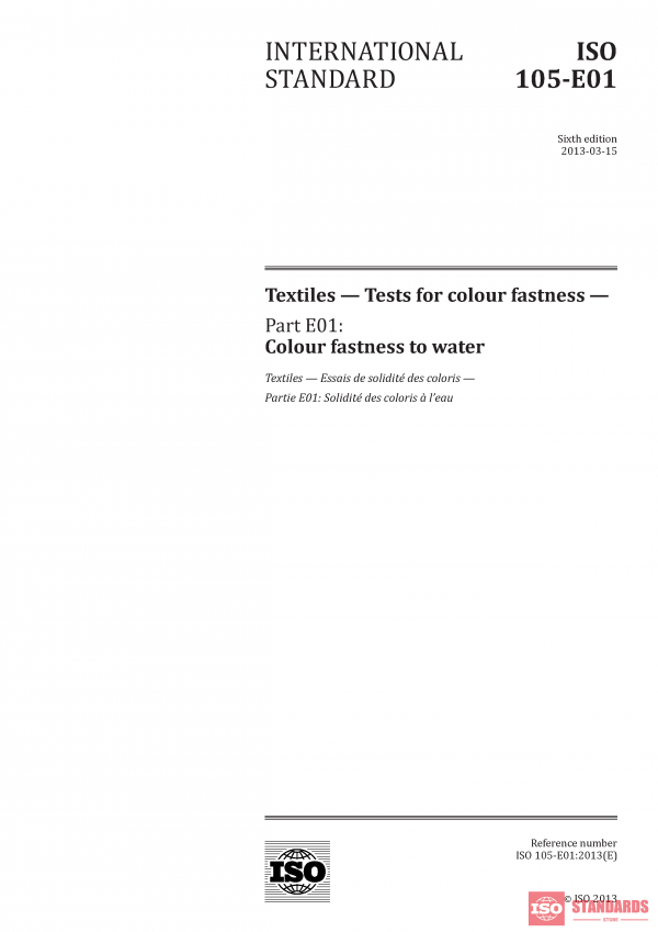 ISO 105-E01:2013 PDF