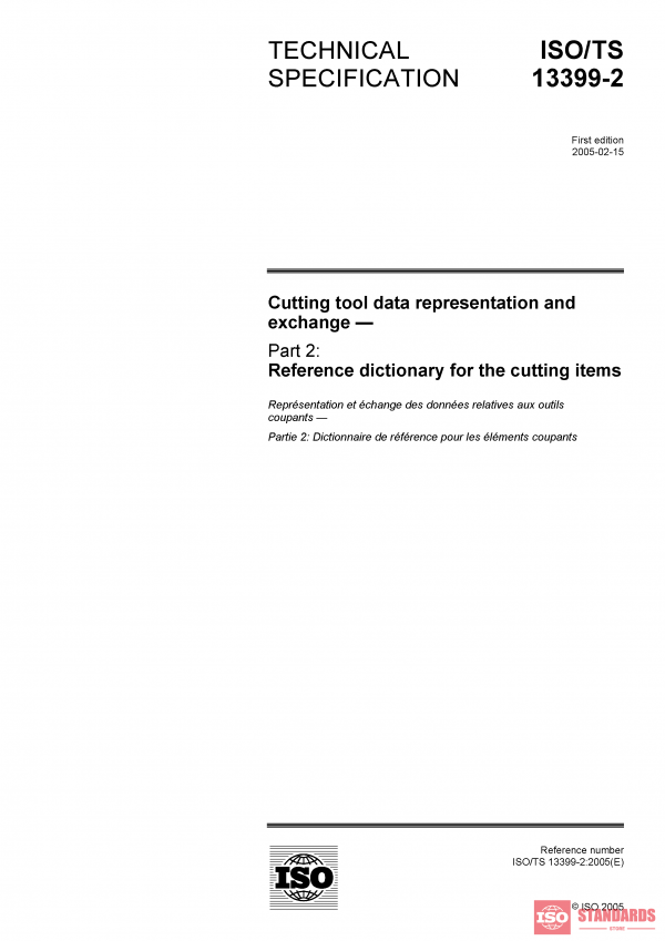 ISO/TS 13399-2:2005 PDF