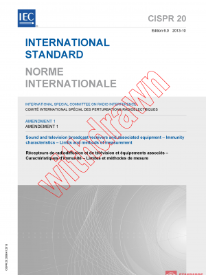 CISPR 20:2006/AMD1:2013 PDF