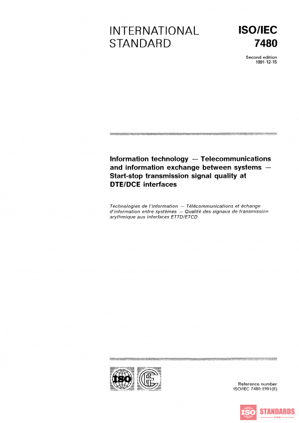 ISO/IEC 7480:1991 PDF