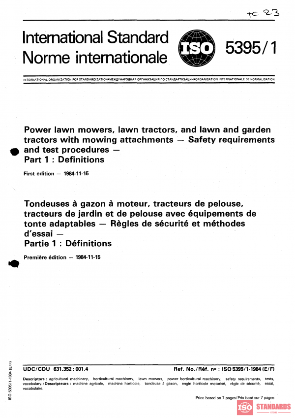 ISO 5395-1:1984 PDF