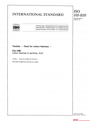 ISO 105-E05:1987 PDF