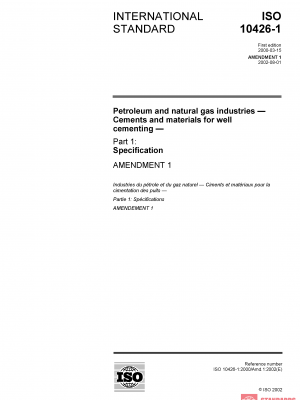 ISO 10426-1:2000/Amd 1:2002 PDF