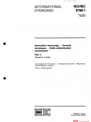 ISO/IEC 9798-1:1991 PDF