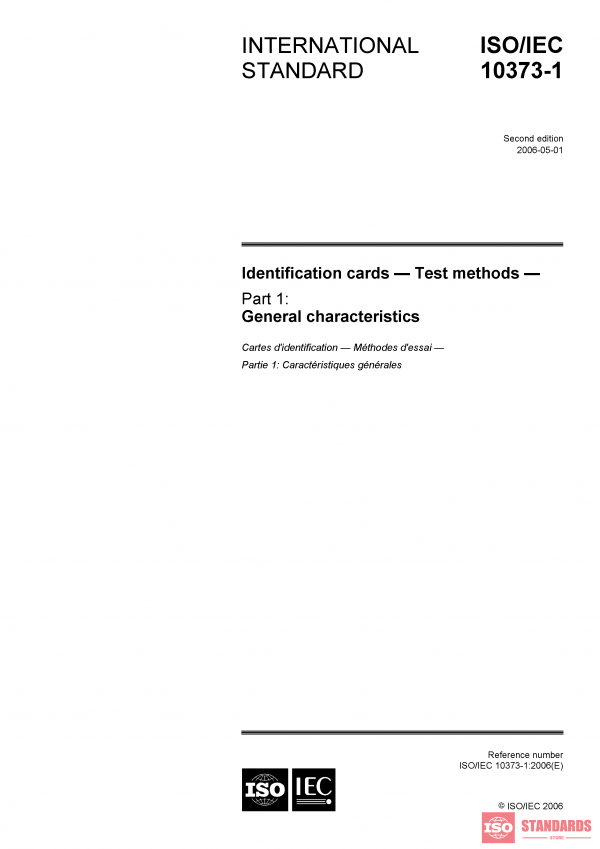 ISO/IEC 10373-1:2006 PDF