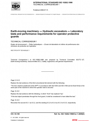 ISO 10262:1998/Cor 1:2009 PDF