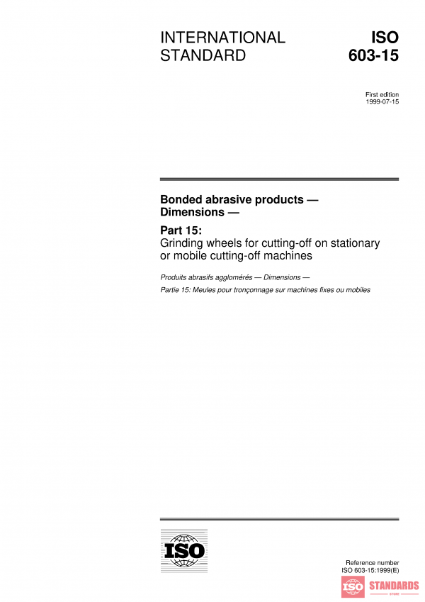 ISO 603-15:1999 PDF
