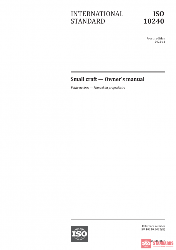 ISO 10240:2022 PDF