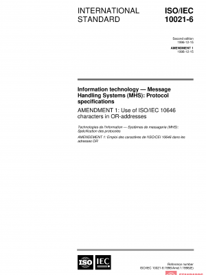 ISO/IEC 10021-6:1996/Amd 1:1998 PDF