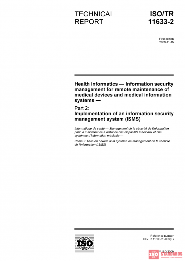 ISO/TR 11633-2:2009 PDF