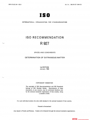ISO/R 927:1969 PDF