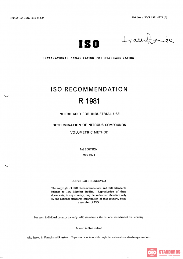 ISO/R 1981:1971 PDF
