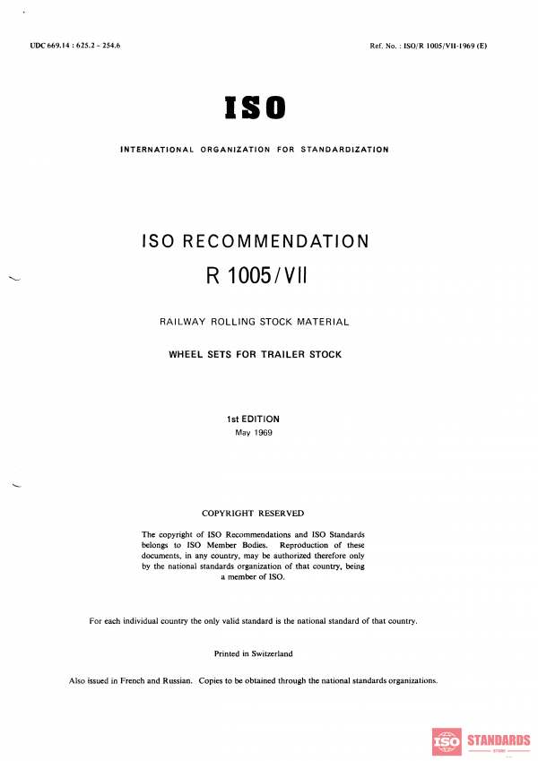ISO/R 1005-7:1969 PDF