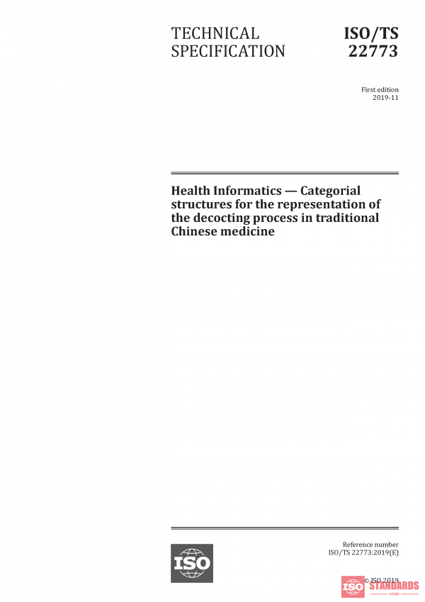 ISO/TS 22773:2019 PDF