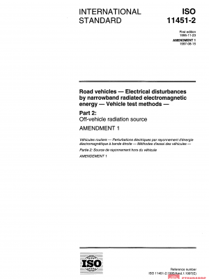 ISO 11451-2:1995/Amd 1:1997 PDF