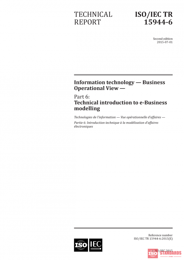 ISO/IEC TR 15944-6:2015 PDF