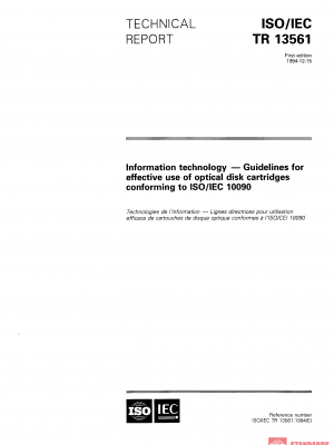 ISO/IEC TR 13561:1994 PDF