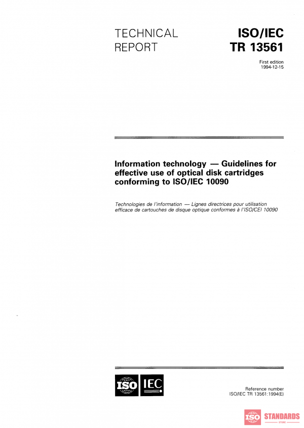 ISO/IEC TR 13561:1994 PDF