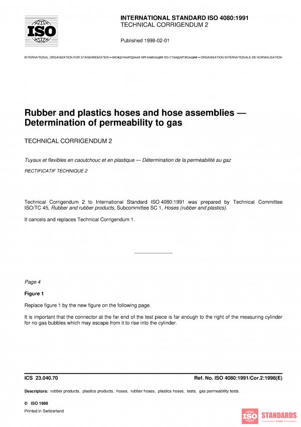 ISO 4080:1991/Cor 2:1998 PDF