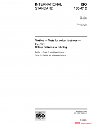 ISO 105-X12:2001 PDF