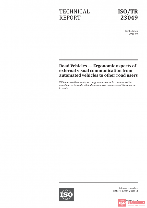ISO/TR 23049:2018 PDF