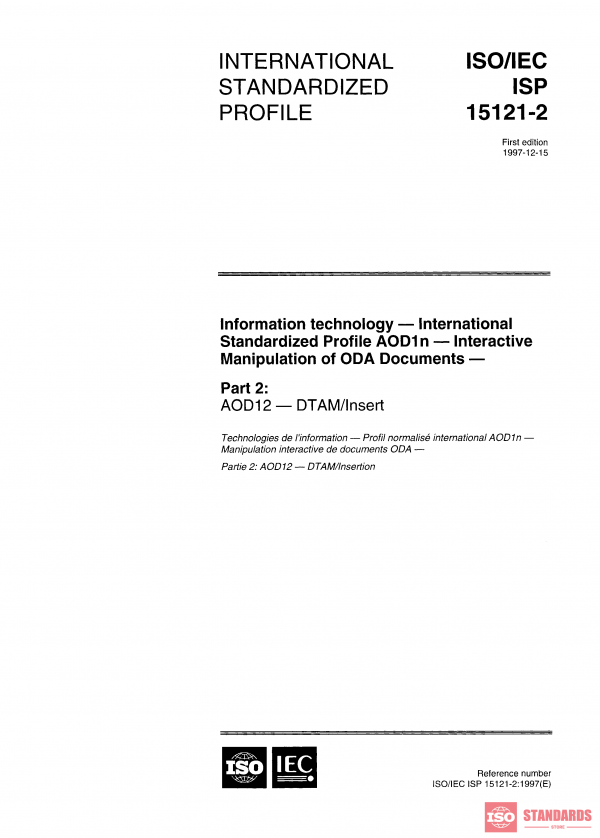 ISO/IEC ISP 15121-2:1997 PDF