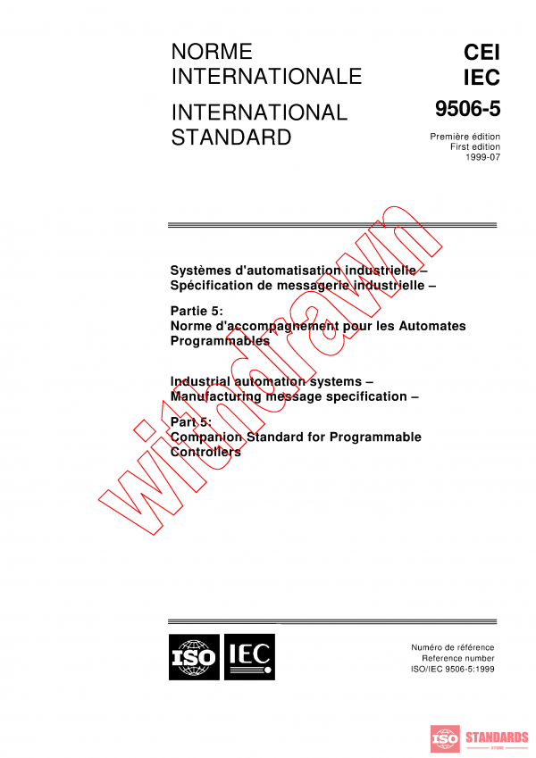 ISO/IEC 9506-5:1999 PDF