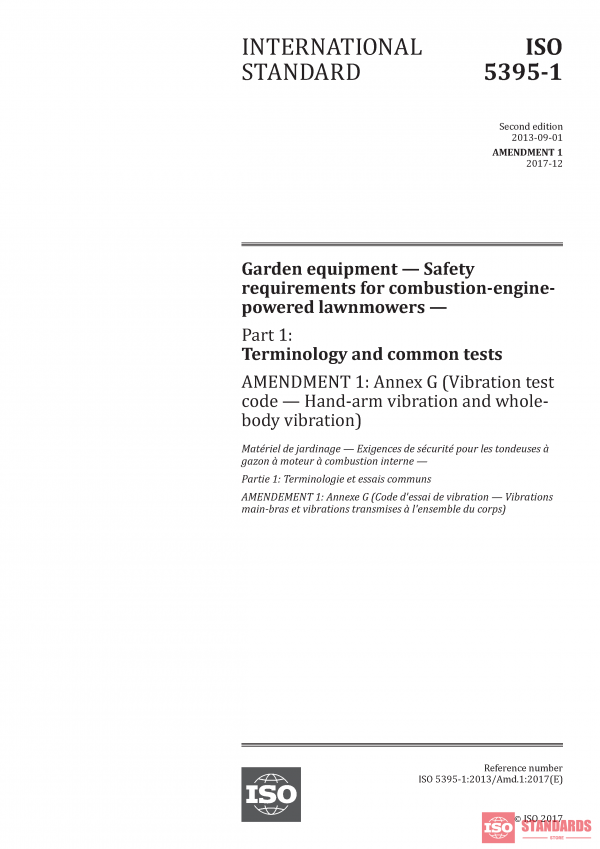 ISO 5395-1:2013/Amd 1:2017 PDF