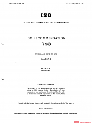 ISO/R 948:1969 PDF